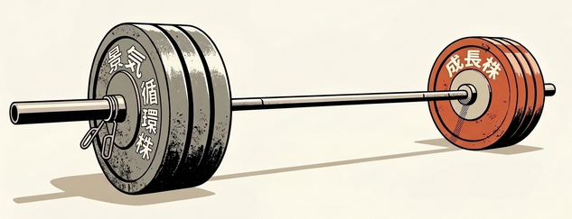 景気循環株と成長株のバーベル戦略